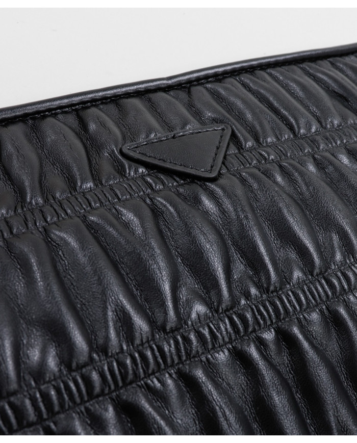 Black Female Clutch with Removable Handle