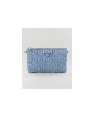 Blue Female Clutch with Removable Handle