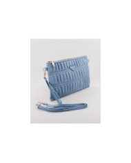 Blue Female Clutch with Removable Handle
