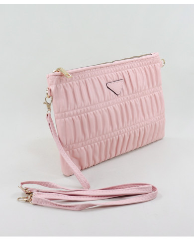 Pink Female Clutch with Removable Handle