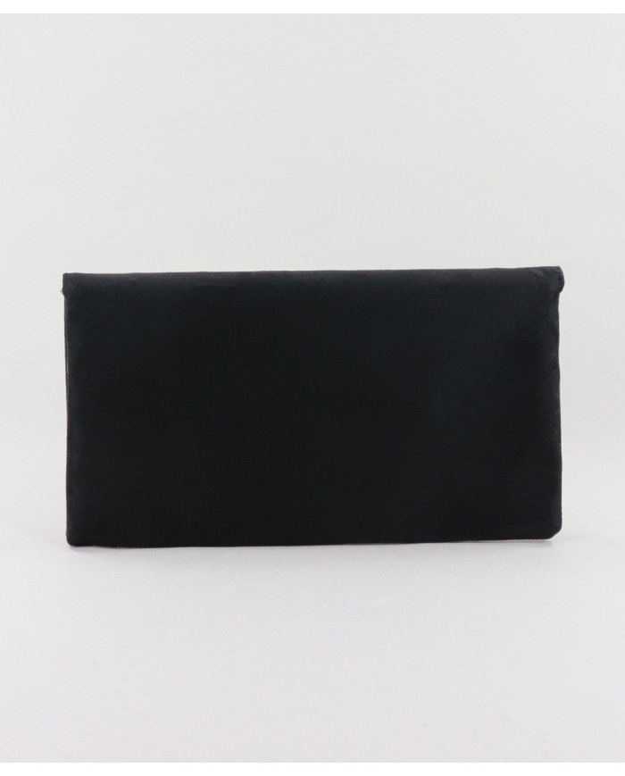 Pochete Preta de Senhora com Alça em Correntes