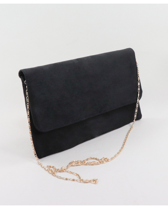 Cuna negra de damas con manija de cadena