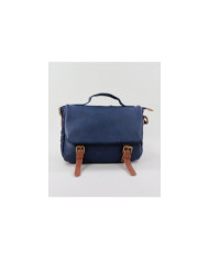 Blue Lady Bag con botones de metal