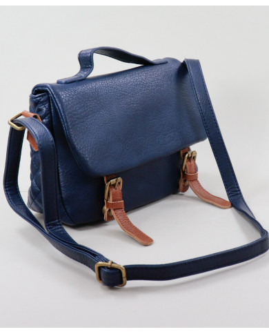 Blue Lady Bag con botones de metal