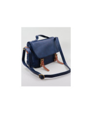 Blue Lady Bag con botones de metal
