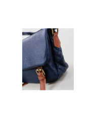 Blue Lady Bag with Metal Buttons