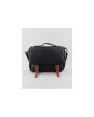 Ladies Black Suitcase with Metal Buttons