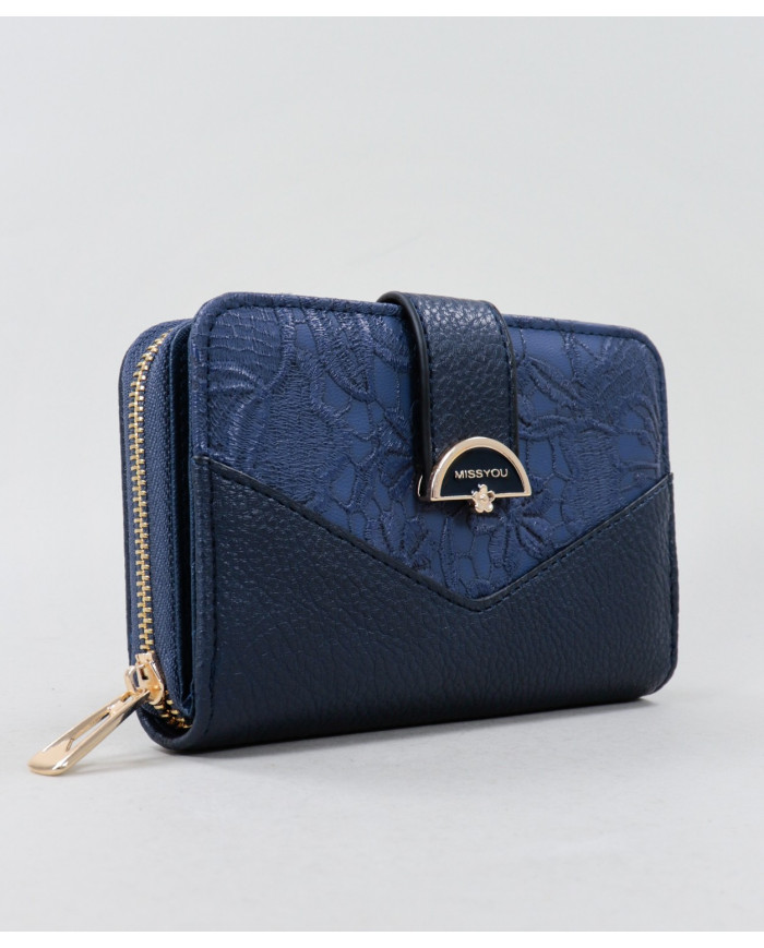 Blue Lady Wallet con relieve