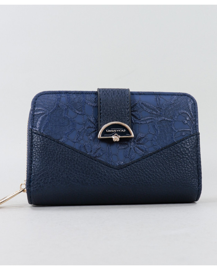 Blue Lady Wallet con relieve