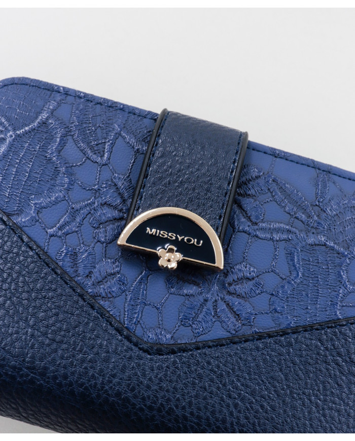 Blue Lady Wallet con relieve