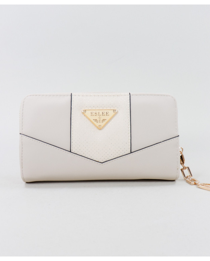 Cartera Beige con varias particiones