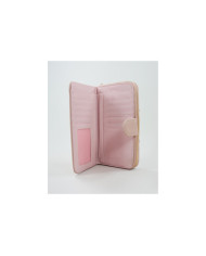 Pink Wallet with Various Partitions