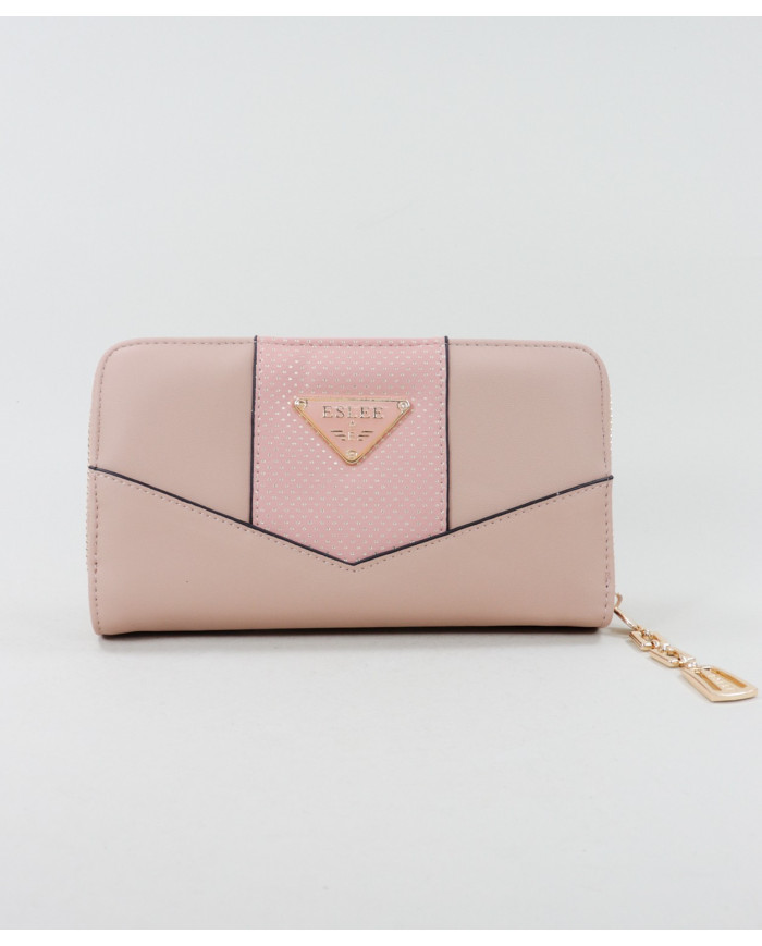 Pink Wallet with Various Partitions