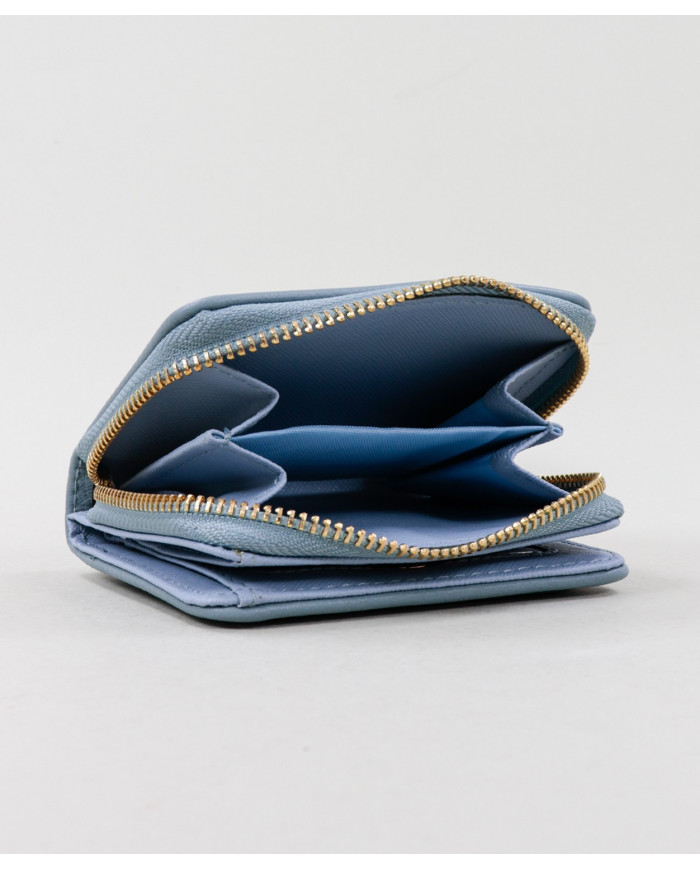 Blue Mujer Wallet con estrellas y bolas