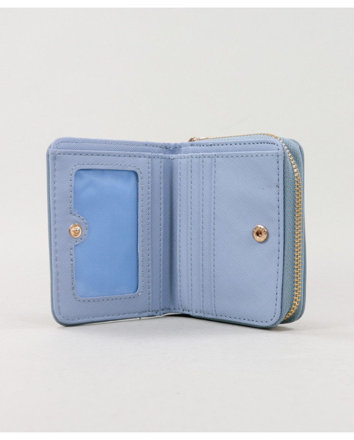 Blue Female Wallet with Stars and Balls