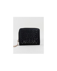 Cartera de mujer negra con estrellas y bolas