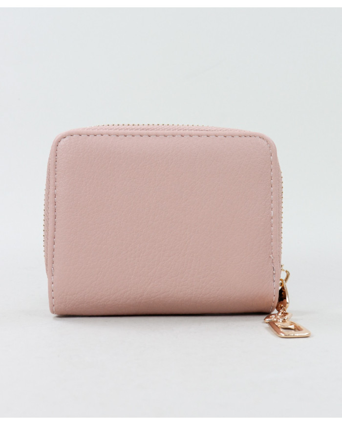 Rosa Mujer Wallet con estrellas y bolas