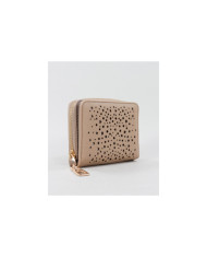 Beige Women's Wallet with Stars and Balls