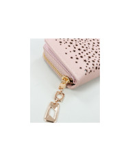 Rosa Mujer Wallet con estrellas y bolas