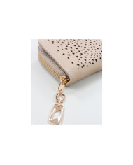 Cartera de mujeres beige con estrellas y bolas