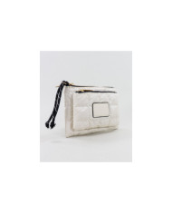 Carteira Pequena Feminina Bege Acolchoada