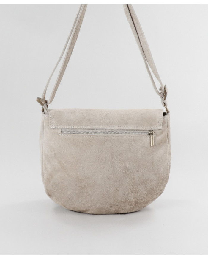 Mala de Senhora Taupe Ginova em Pele