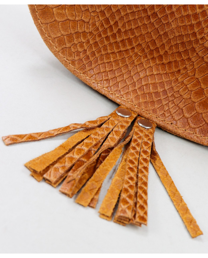 Mala Castanha de Senhora Tiracolo com Textura