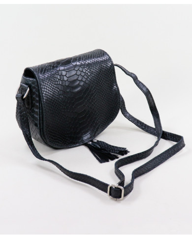 Black Case of Lady Tiracolo with Texture