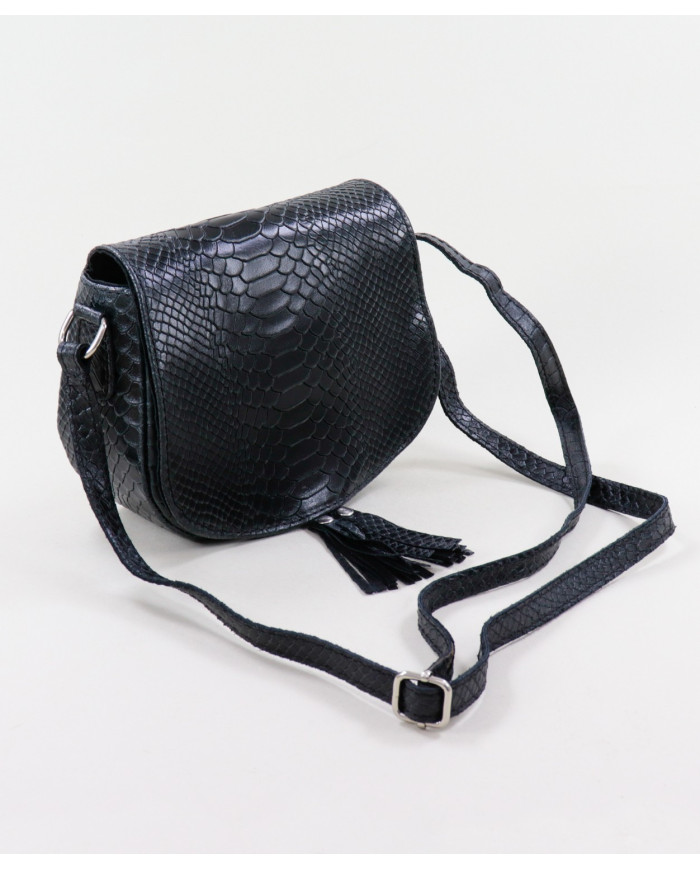 Black Case of Lady Tiracolo with Texture
