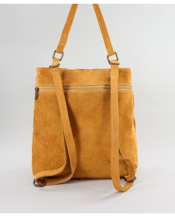 Mochila Lady Mostarda en Pele