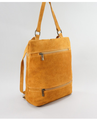 Mochila Lady Mostarda en Pele