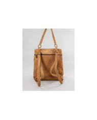 Mochila de Senhora Camel em Pele