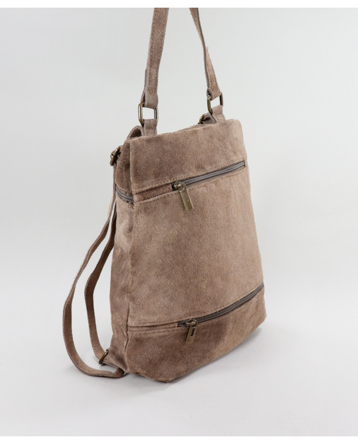 Mochila de Senhora Cacau em Pele