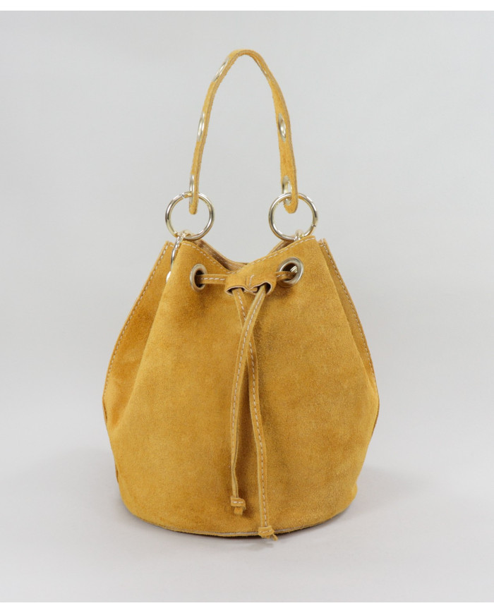 Mala Bucket Round Mustard in Skin