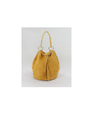 Mala Bucket Round Mustard in Skin