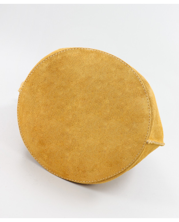 Mala Bucket Round Mustard in Skin