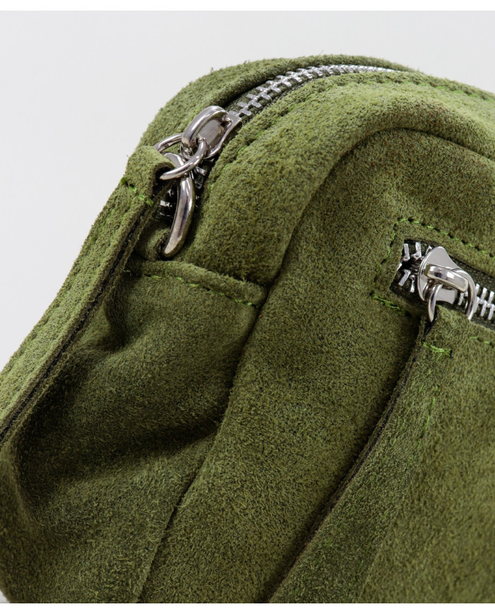 Mala Kaki de Senhora com Bolso à Frente