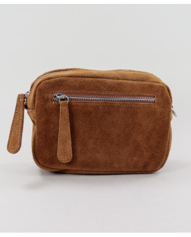 Mala Camel de Senhora com Bolso à Frente