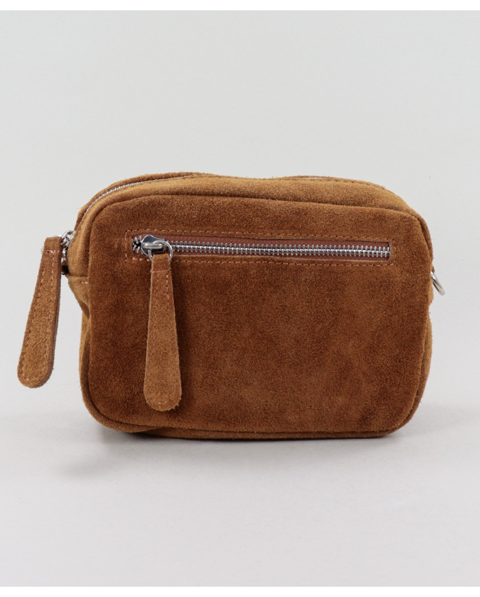 Mala Camel de Senhora com Bolso à Frente