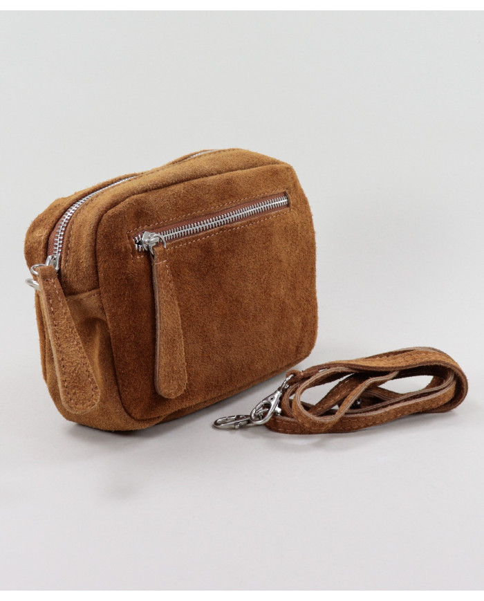 Mala Camel de Senhora com Bolso à Frente