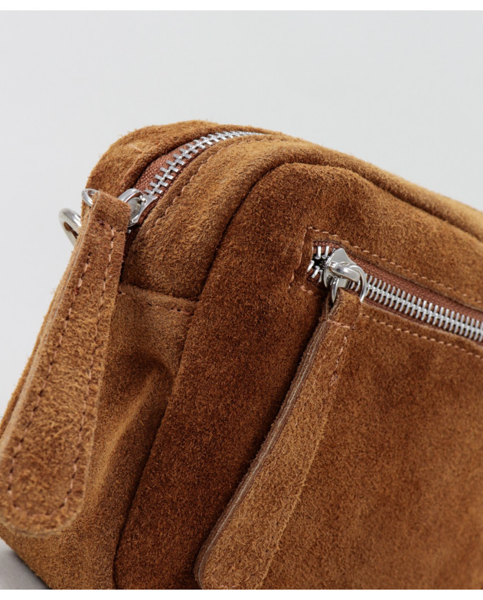 Mala Camel de Senhora com Bolso à Frente