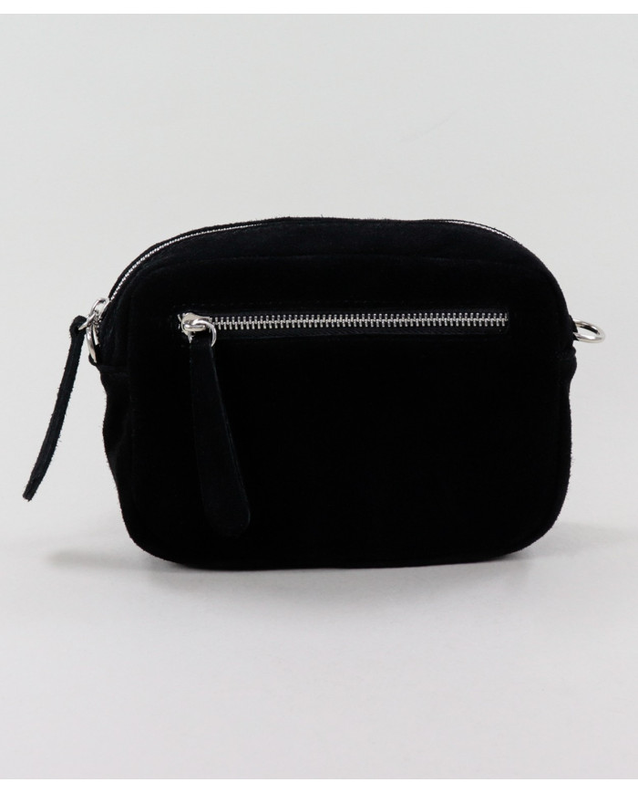 Mala Preta de Senhora com Bolso à Frente