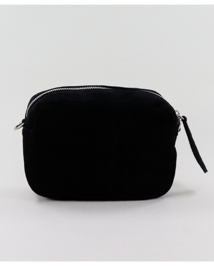 Mala Preta de Senhora com Bolso à Frente