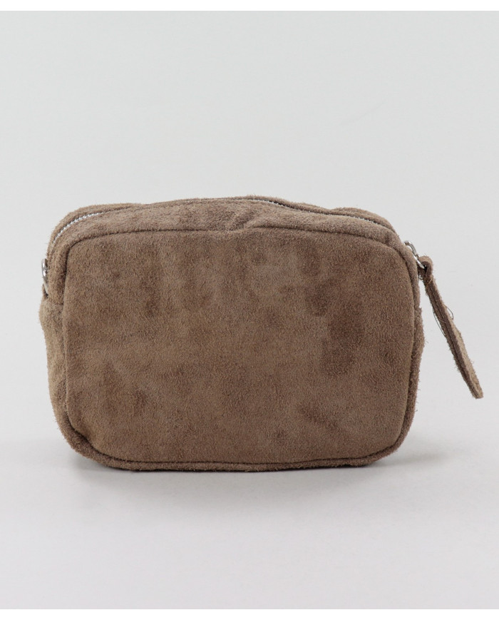 Lady Taupe Mala with Front Pocket