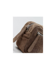 Mala Taupe de Senhora com Bolso à Frente