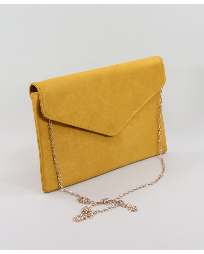 Funda de mostaza para mujeres con material blando