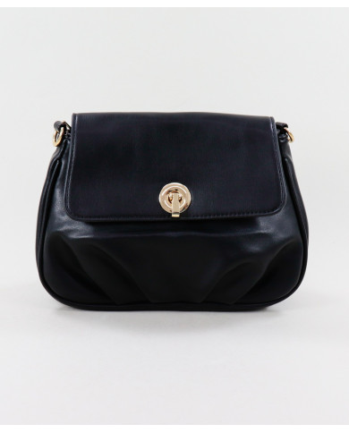 Lady's Black Mala with Ingressed Handle