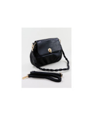 Lady's Black Mala with Ingressed Handle