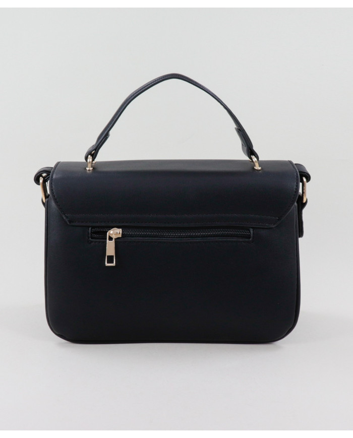 Women's Black Hand Bag with Iman