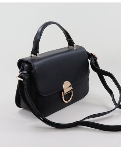 Bolsa de mano negra de mujer con Iman